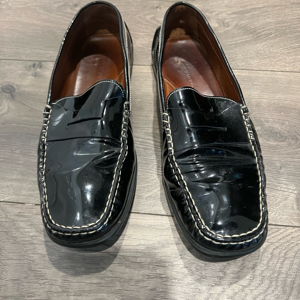 ANTONIO BOSSI LEATHER LOAFERS. Made in Italy